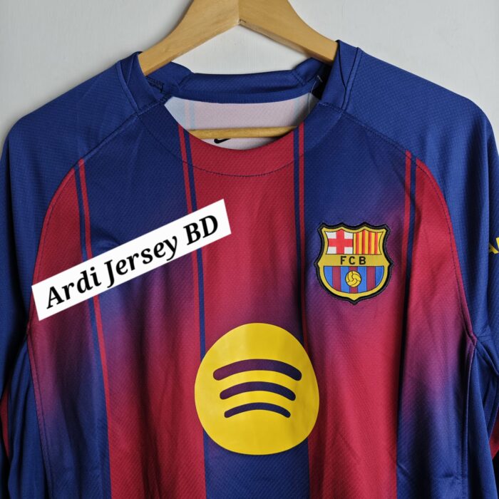 Barcelona 2025-26 Home kit - Full Sleeve Fan edition - Image 2