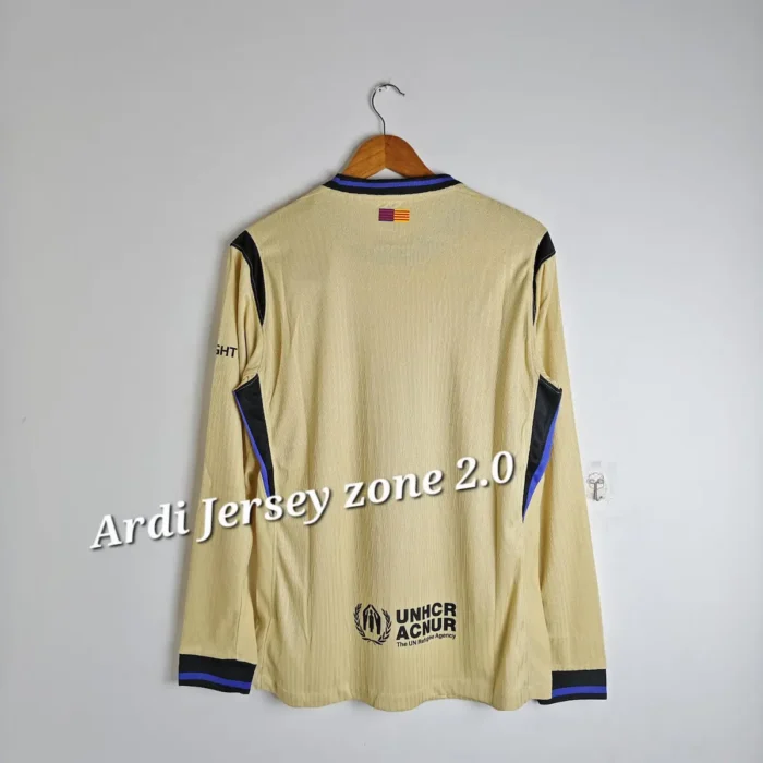 Barcelona 2025-26 away kit player edition full sleeve - Image 2