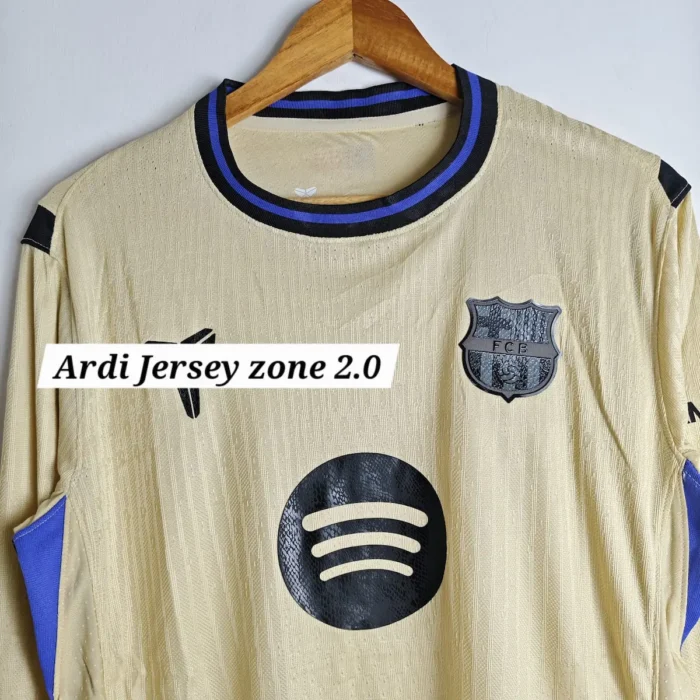 Barcelona 2025-26 away kit player edition full sleeve - Image 4
