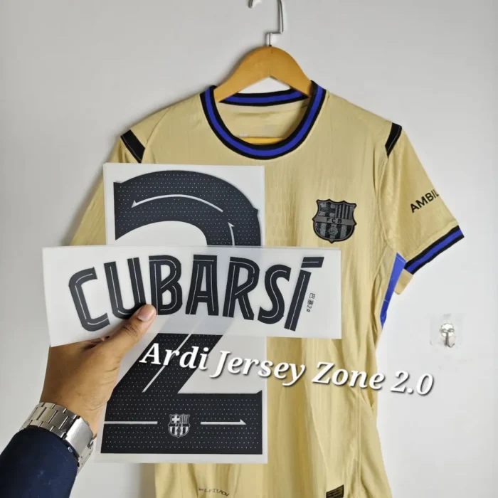 Barcelona 2025-26 away kit player edition full sleeve - Image 6