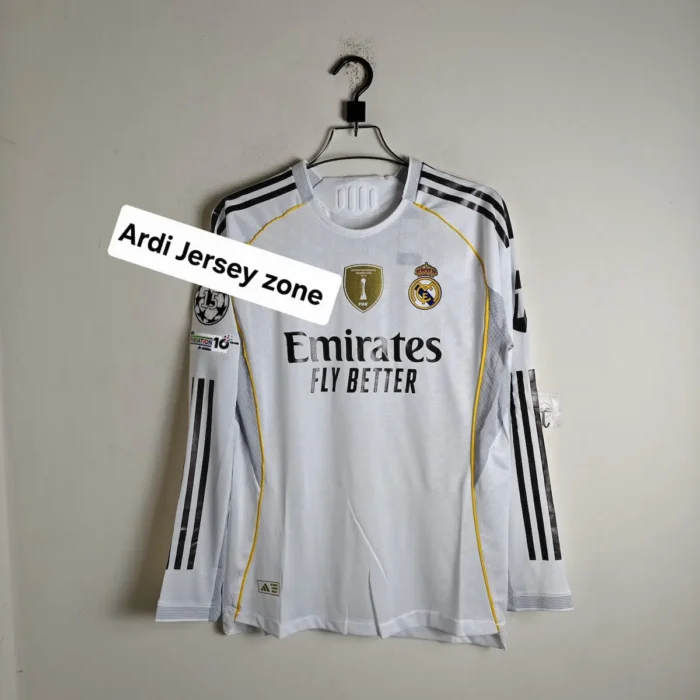 Real Madrid Home kit full sleeve ucl Theme Player edition - Image 1