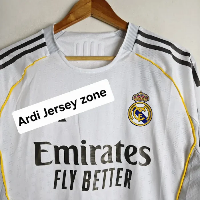 Real Madrid 2025 - 26 home kit Player edition Full Sleeve - Image 3