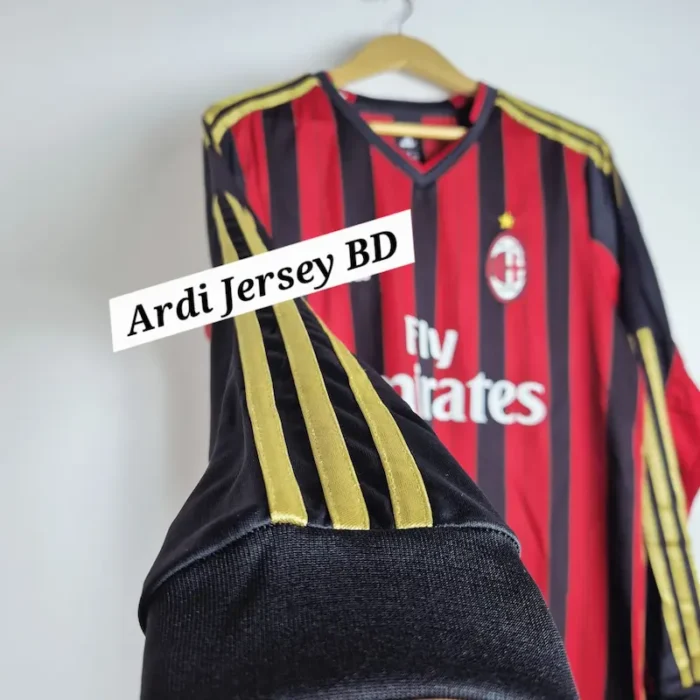 AC Milan 2013 - 14 home kit Full sleeve retro - Image 3