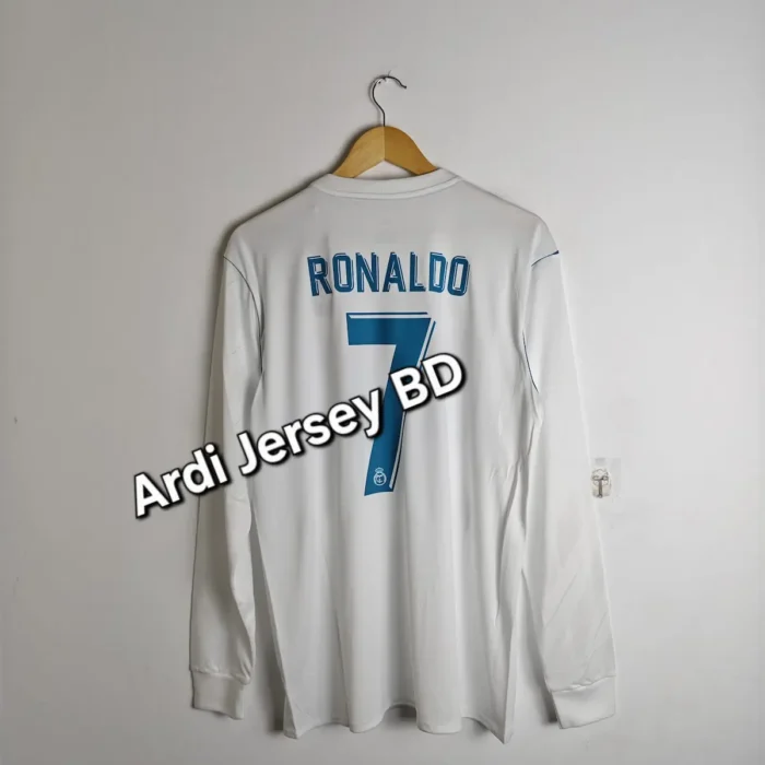 Real Madrid 17-18 home kit full sleeve - Image 2