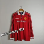 Manchsester United 1998 home kit full sleeve retro