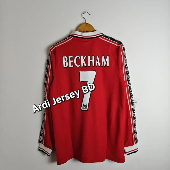 Manchsester United 1998 home kit full sleeve retro - Image 2