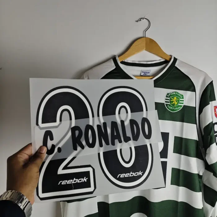 Sporting CP 2002 home kit retro fulll sleeve - Image 4
