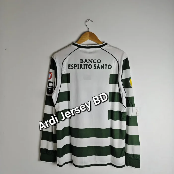 Sporting CP 2002 home kit retro fulll sleeve - Image 2