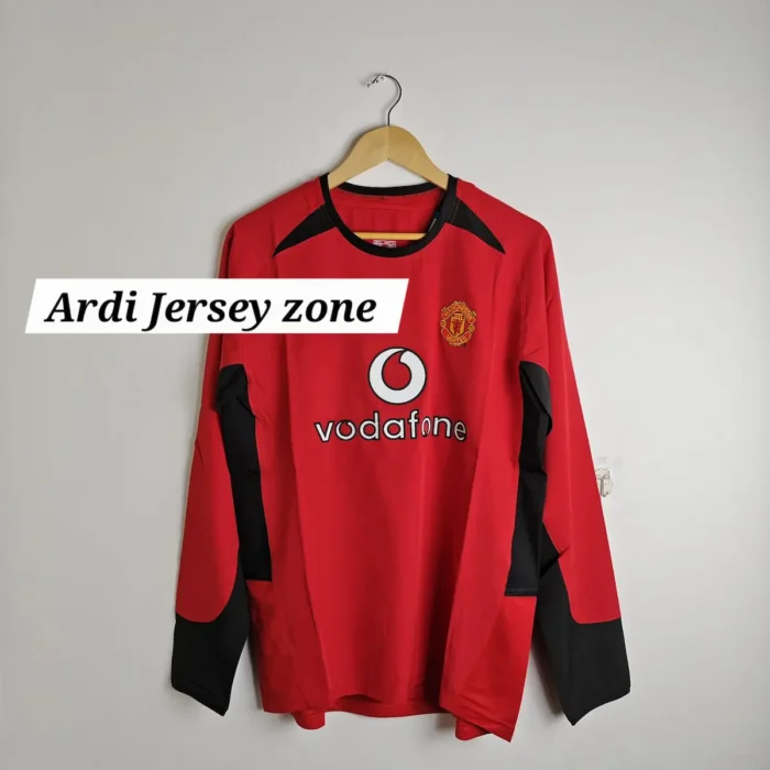 Manchester United 2003 - 04 home ki retro full sleeve - Image 1