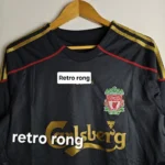 Liverpool 2009 - 10 away kit retro Full sleeve - Image 3