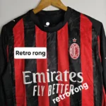Ac Milan 2025 -26 home kit player edition full sleeve - Image 4