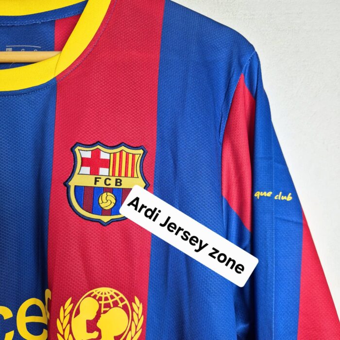 Barcelona 2011-12 home kit full sleeve retro - Image 3