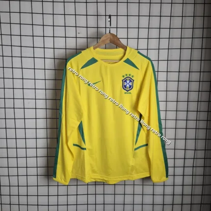 Brasil 2002 home kit full sleeve