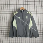 Real Madrid grey windbreaker for bikers