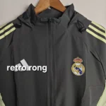 Real Madrid grey widbreaker with hoodie - Image 4