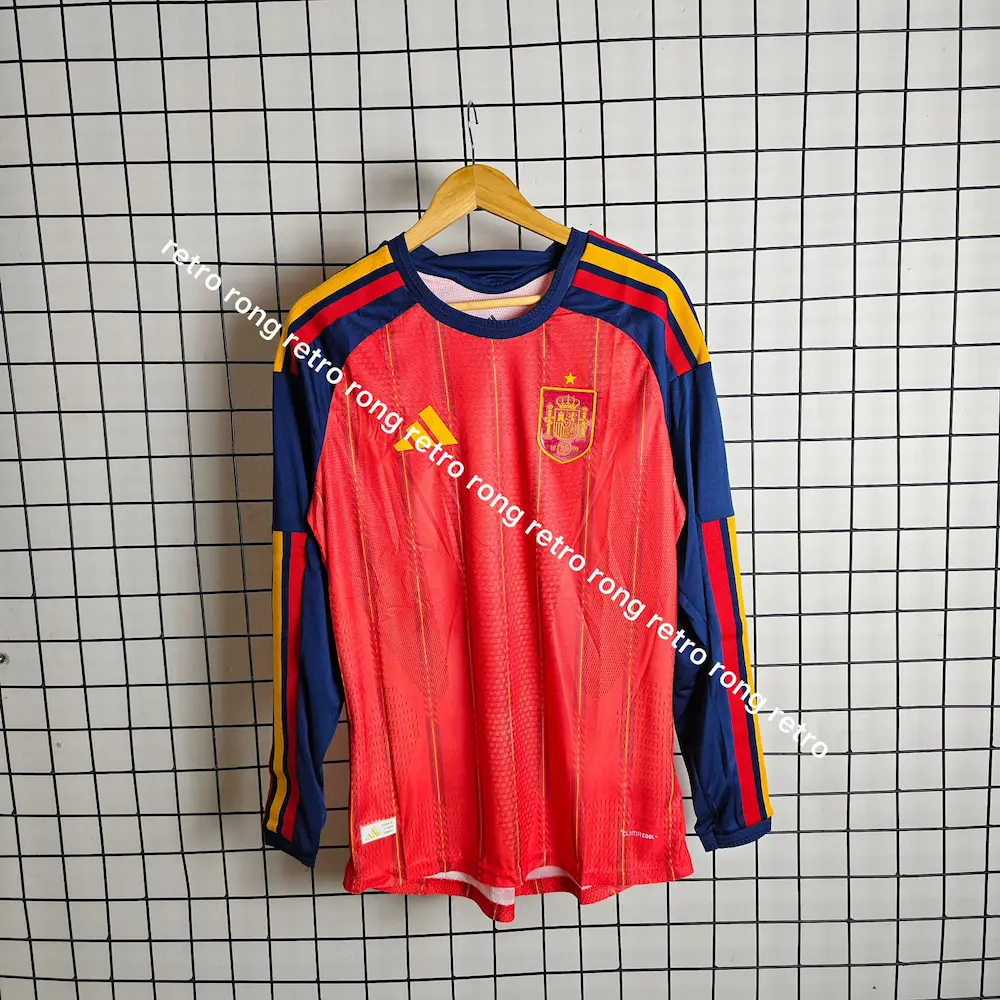 WhatsApp Image 2025-12-05 at 22.20.33_febec0bb Spain 2026 world cup home kit player edition full sleeve - Image 1