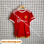 Manchester United 2021-22 home kit player edition retro